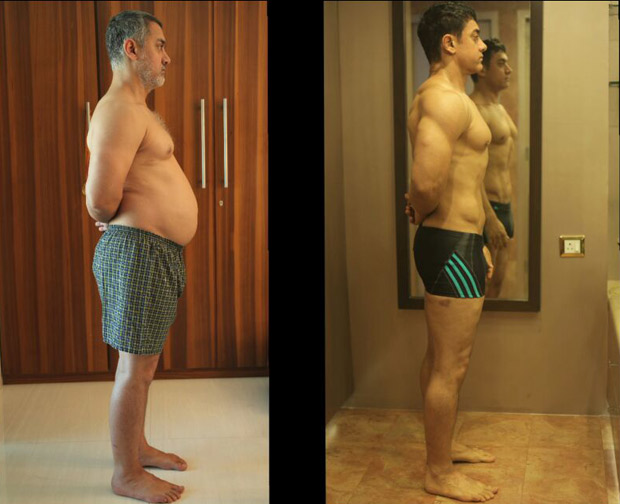 Aamir Khan's shocking transformation from 'fat' to 'fit' for Dangal