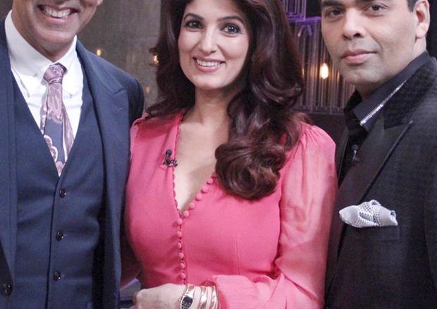 akshay kumar surprises twinkle khanna on the sets of koffee with karan