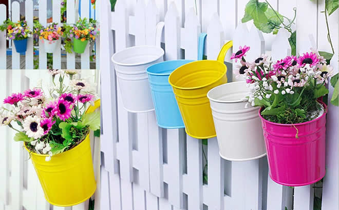 make use of hanging baskets for home decoration