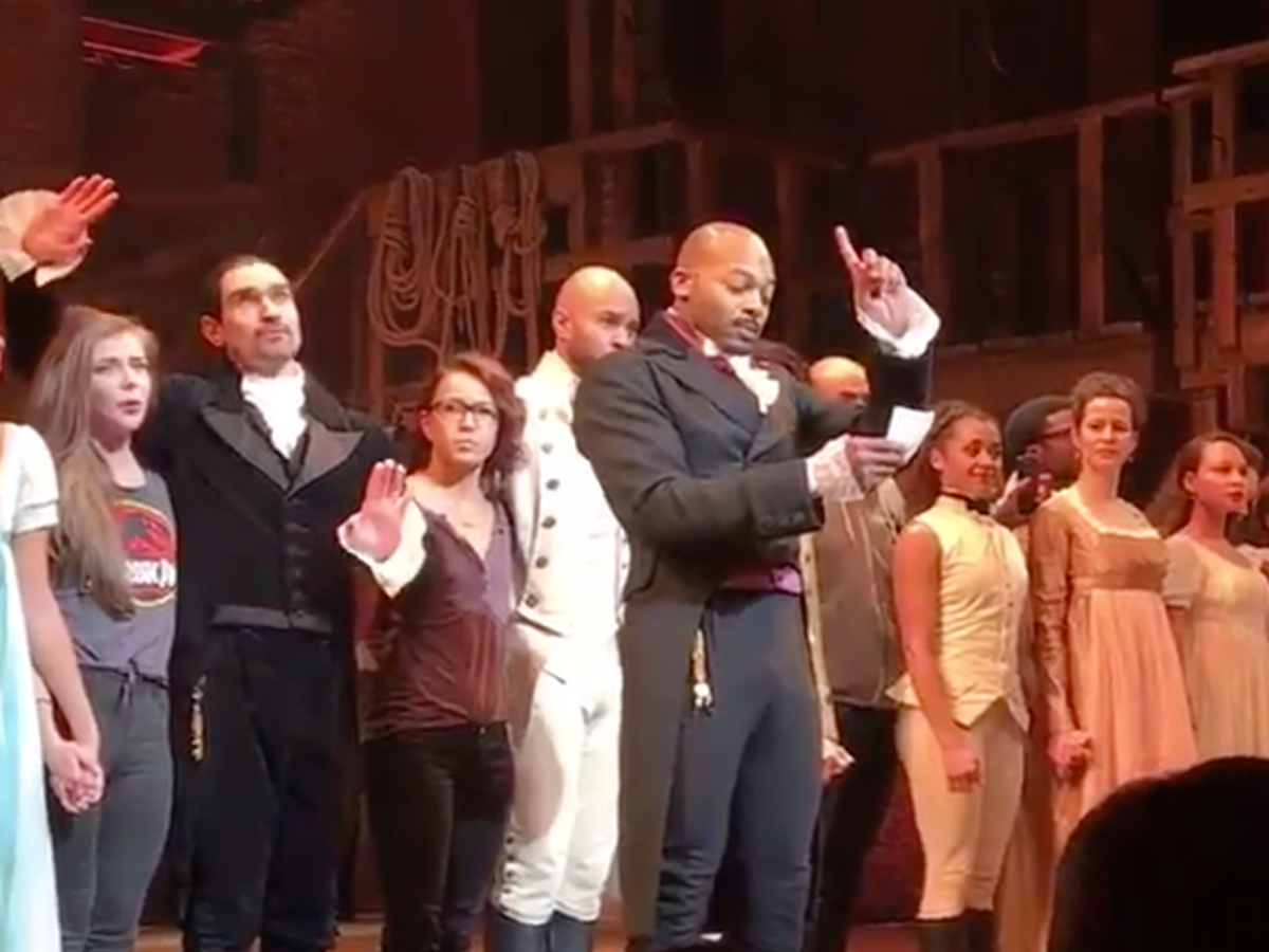 hamilton cast shares message of love with mike pence