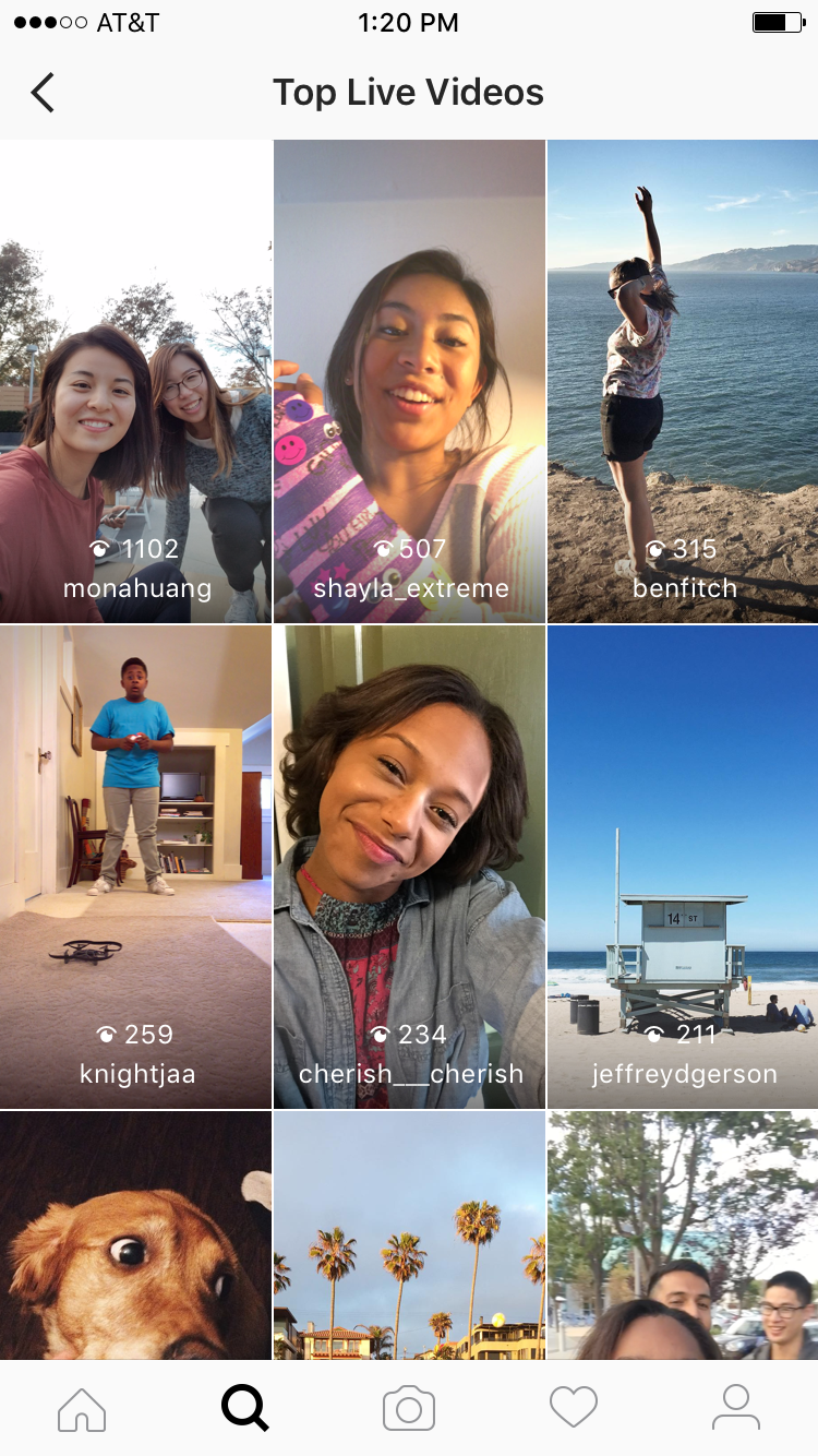 instagram’s new feature live streaming