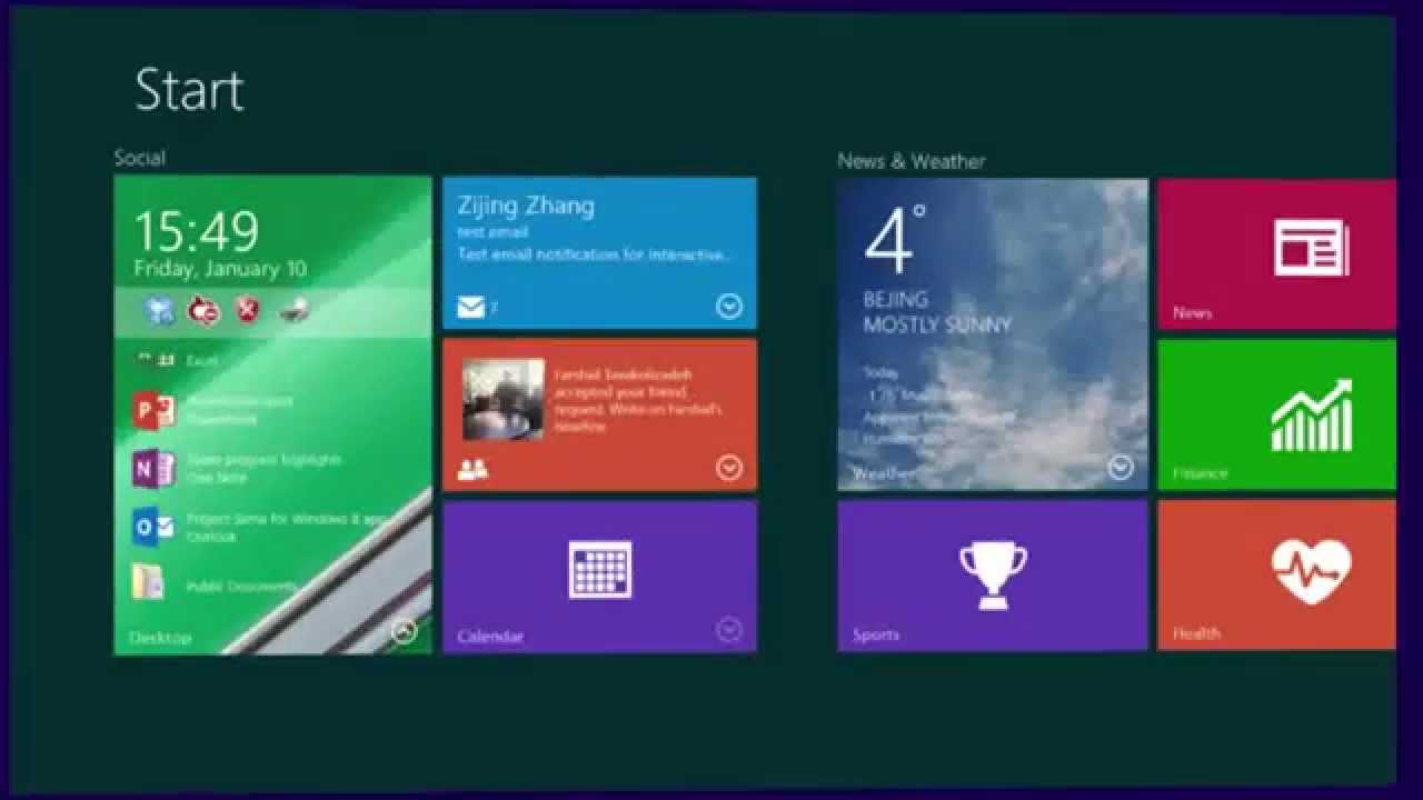 Microsoft Experiments with Cool Interactive Live Tiles