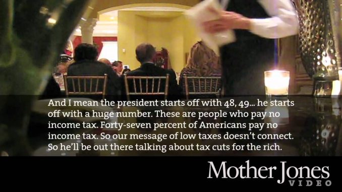 Mitt Romney caught on video: 47% of Americans are Losers