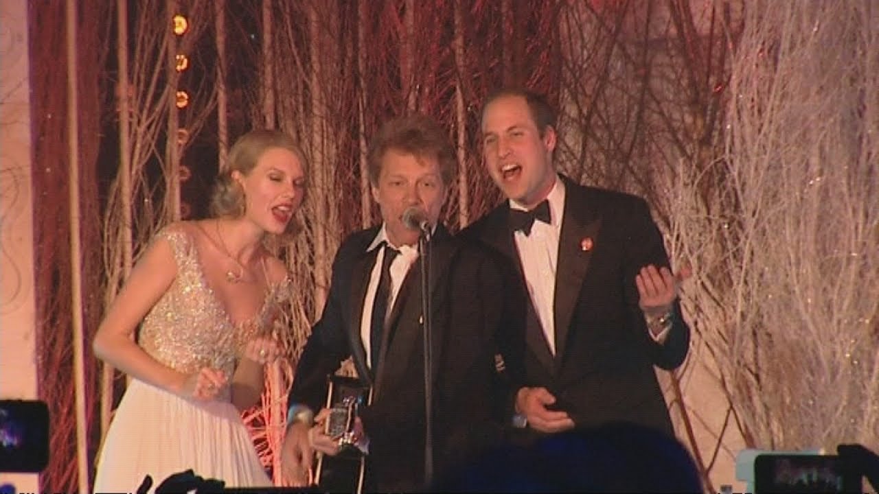 Taylor Swift and Prince William Sing-A-Long with Bon Jovi