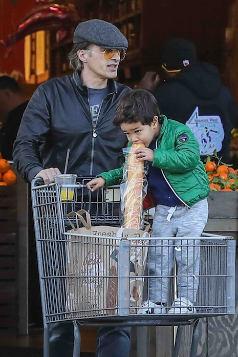 olivier martinez and maceo can’t wait for lunch