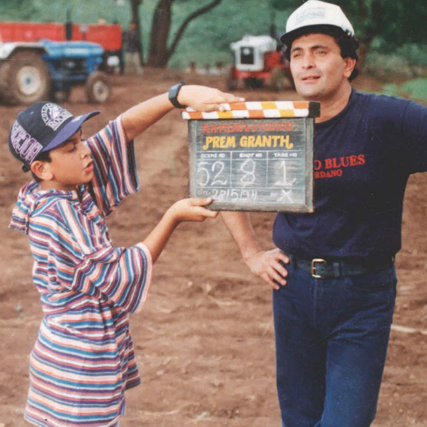 when young ranbir kapoor held the clap board for ‘papa’ rishi kapoor