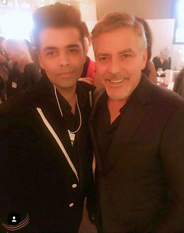 karan johar meets hollywood superstar george clooney