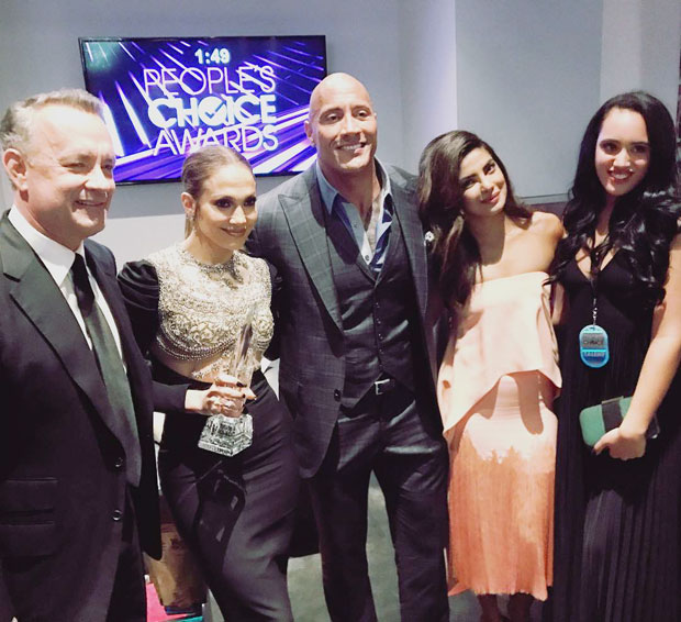 priyanka chopra’s with tom hanks, dwayne johnson and jennifer lopez