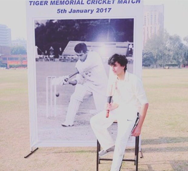 Saif Ali Khan's son Ibrahim Ali Khan at the 'Tiger Memorial cricket match'