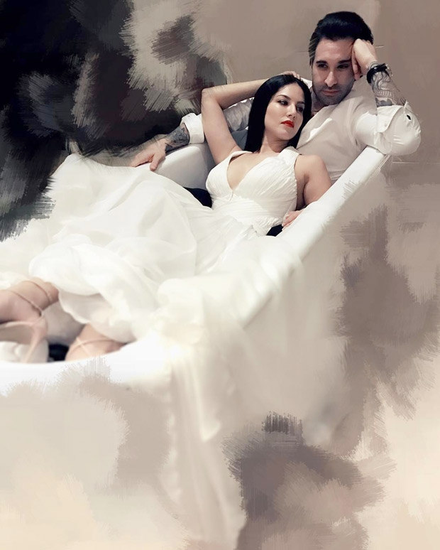 sunny leone and husband daniel weber get cozy in bathtub