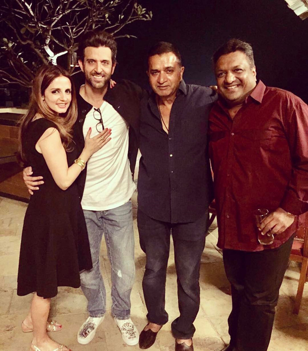 sussanne khan poses with hrithik roshan celebrating the success of kaabil