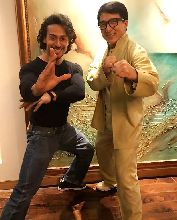 tiger shroff gets to meet his idol jackie chan during his visit to india
