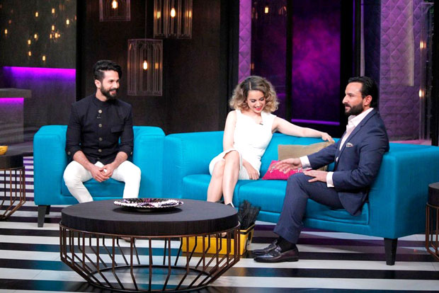 Koffee with Karan 5 Kangna Ranaut calls out Karan's nepotism; Saif Ali Khan and Shahid Kapoor's drama over Kareena Kapoor Khan