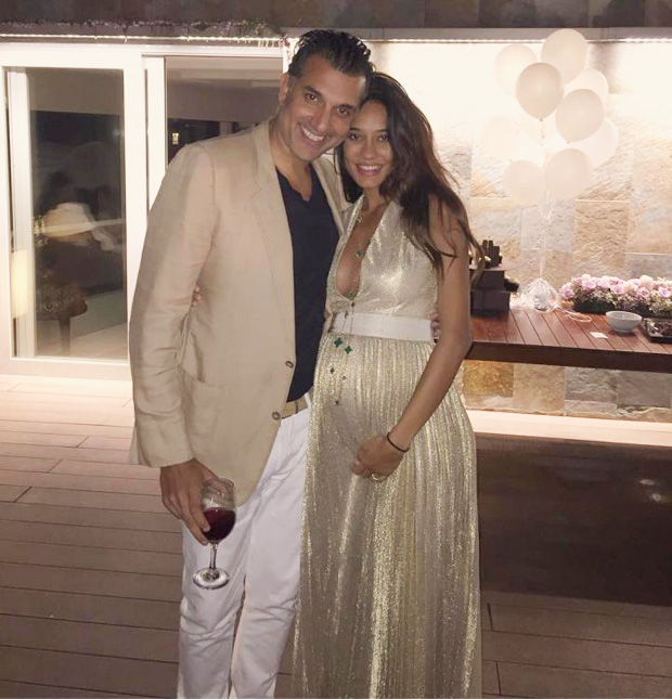 Lisa Haydon sporting her baby bump alongside hubby Dino Lalvani