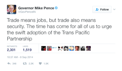 who is the real mike pence on trade?