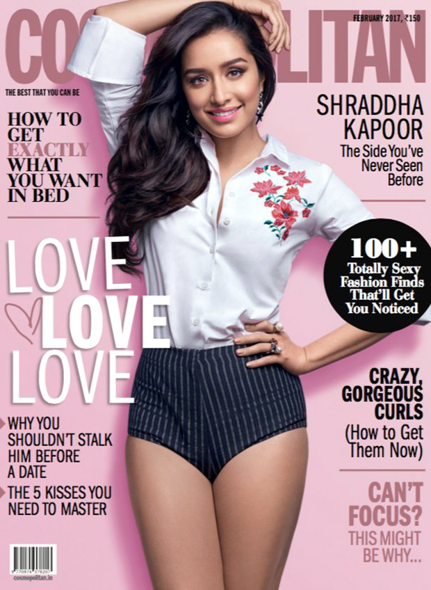 shraddha kapoor looks chic in valentine’s special issue of cosmopolitan magazine