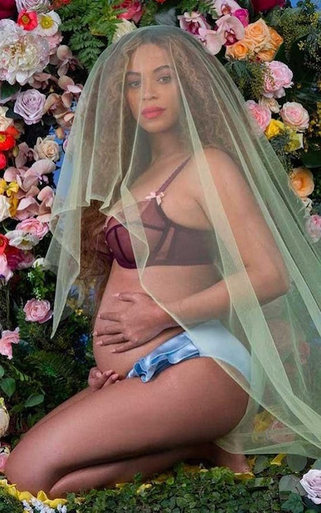 is beyonce trying to out-flaunt kim kardashian with this creepy photo?