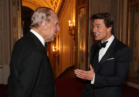 watch out prince philip, tom cruise is up to something!