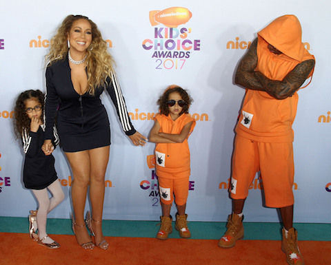 mariah carey and nick cannon dressed up like their kids