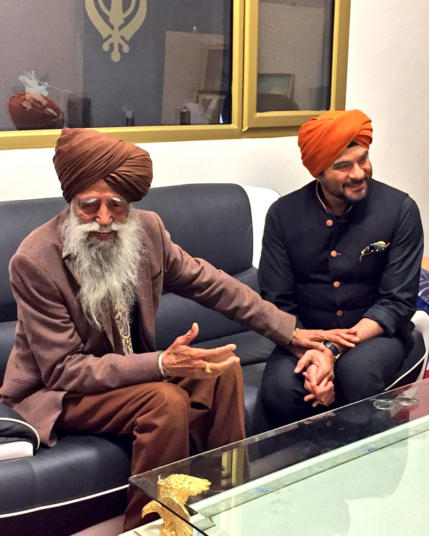 Check out: Anil Kapoor meets Turbaned Tornado, the 105 year old Marathon runner Fauji Singh