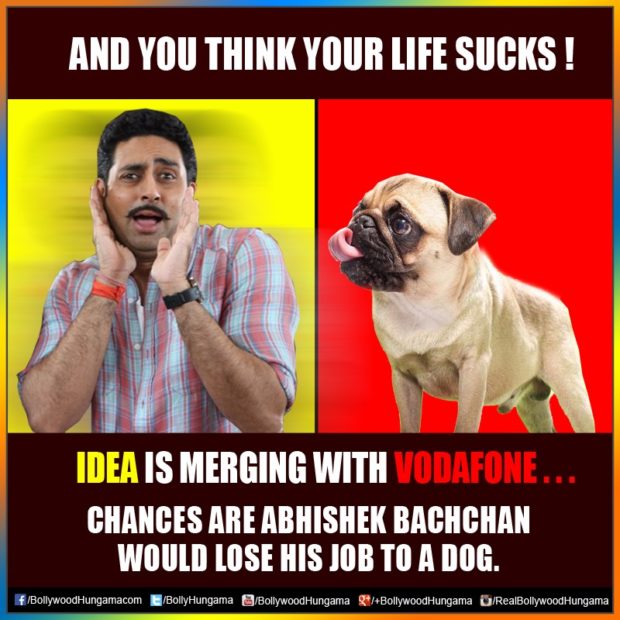 ROFL Abhishek Bachchan is having sleepless nights because of Vodafone pug. Find out why!