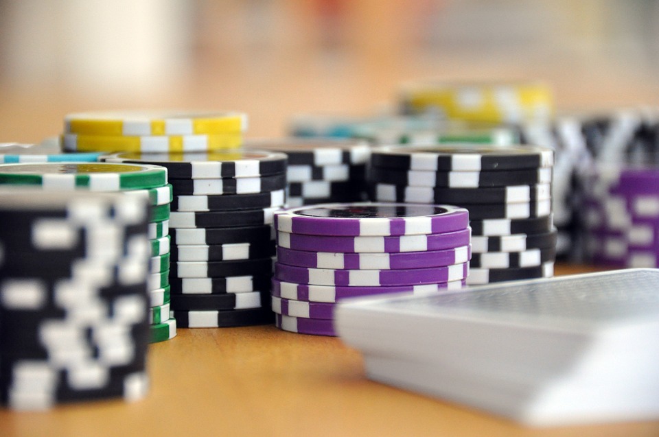 gambling Play, Card Game, Poker, Poker Chips, Chips, Cards