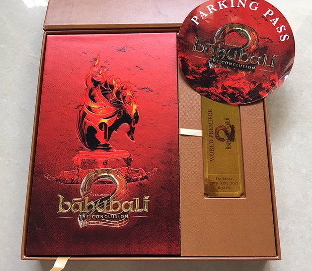 REVEALED: Super exclusive invite for the grand world premiere of Bahubali - The Conclusion