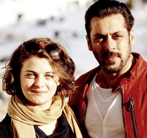 Check out Salman Khan poses with Playboy model on the sets of Tiger Zinda Hai