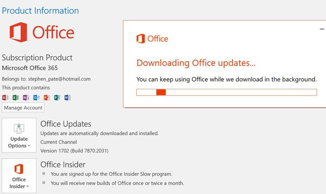 Windows Creators Update brings Office 365 2017 update (photo NJN Network)