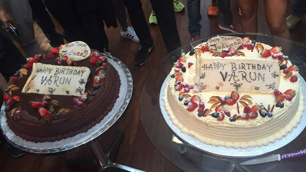Watch Varun Dhawan celebrates his 30th birthday on the sets of Judwaa 2 in London2
