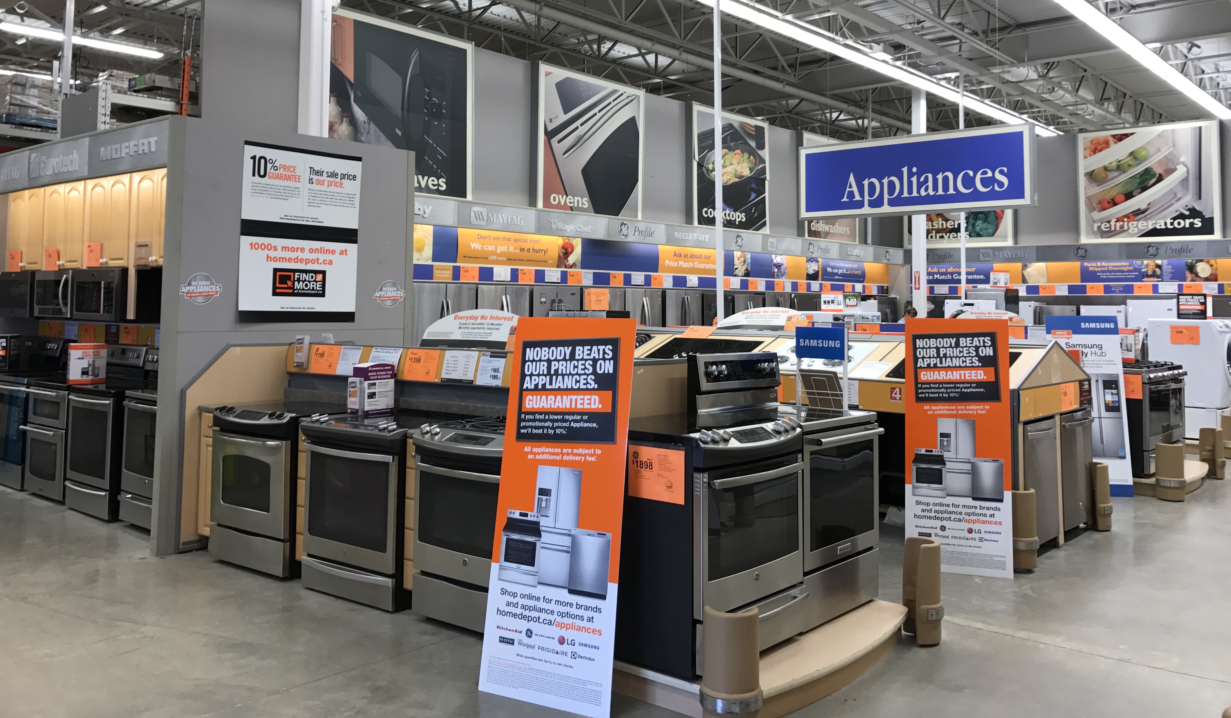 Home Depot store departments can see the same inventory as web customers