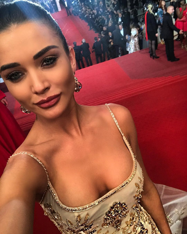 Amy Jackson looks elegant in sequined gown at Cannes 2017