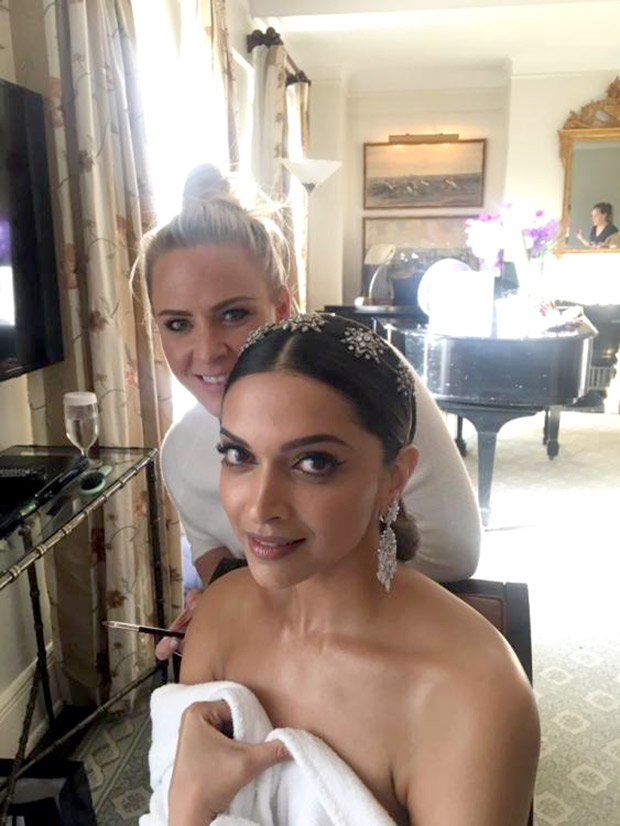 Behind the Scenes Deepika Padukone’s cozy prep before her debut at MET Gala 2017 1