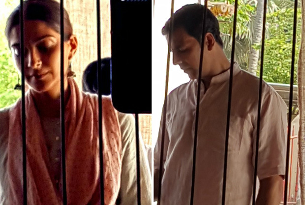 Behind the scenes Akshay Kumar and Sonam Kapoor caught in some candid moments on the sets of PadMan