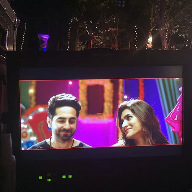 Check out Ayushmann Khurrana and Kriti Sanon wrap up Bareilly Ki Barfi with a colourful song