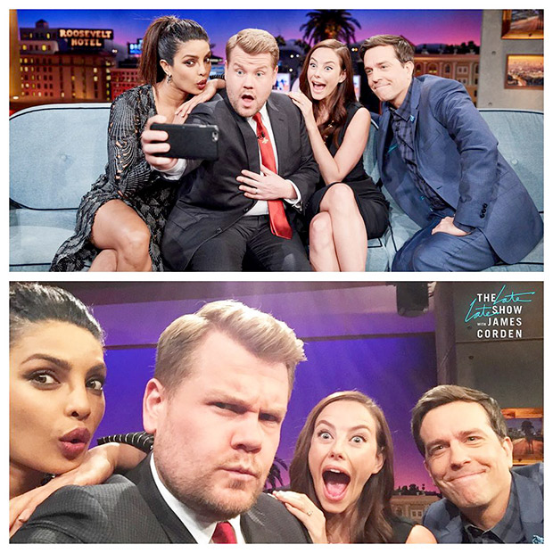 Check out Priyanka Chopra shows off her goofy side on James Corden's The Late Late Show  (1)