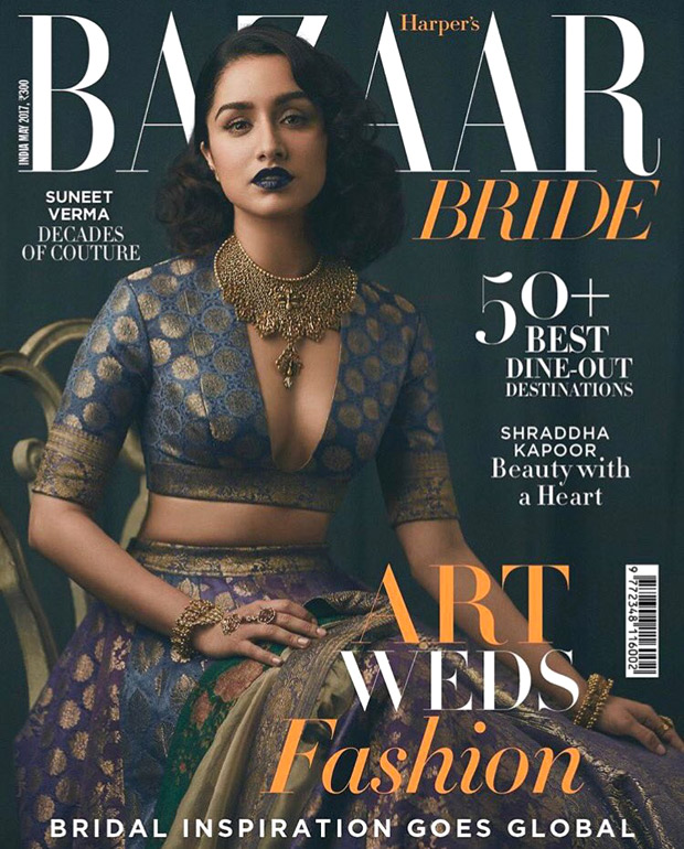 Check out Shraddha Kapoor is a beautiful retro bride on the cover of Harper’s Bazaar Bride