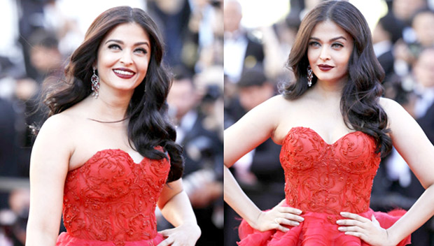 HOT Aishwarya Rai Bachchan steals the show in red ruffled gown at Cannes 2017 (1)