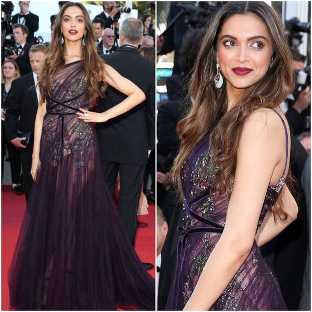 HOT Deepika Padukone looks exquisite in wine sheer gown at the red carpet of Cannes 2017-1