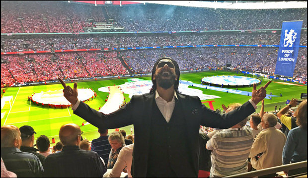Ranveer Singh heads to London to support his favourite team Arsenal at FA Cup Finals-2