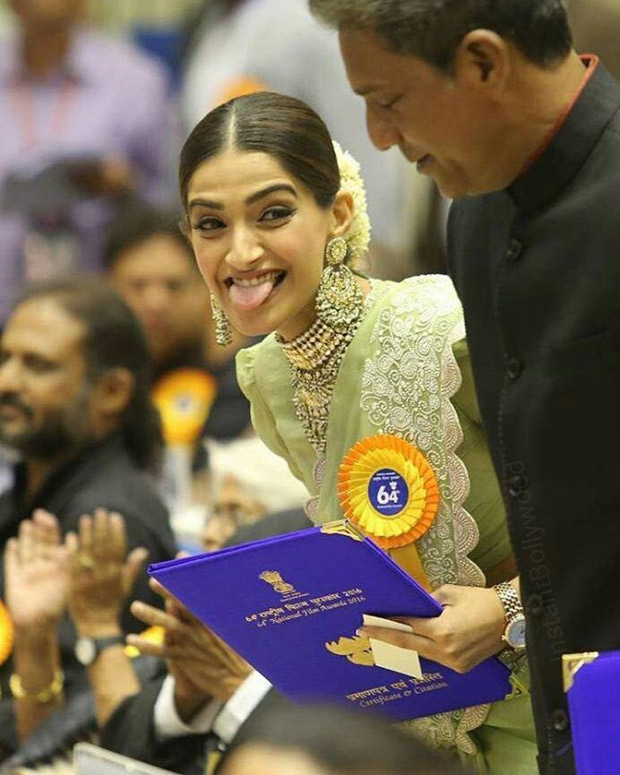 Sonam Kapoor's rumoured boyfriend Anand Ahuja shares an adorable photo of her from National Film Awards