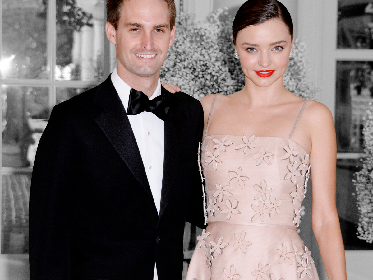 miranda kerr & evan spiegel reportedly tied the knot