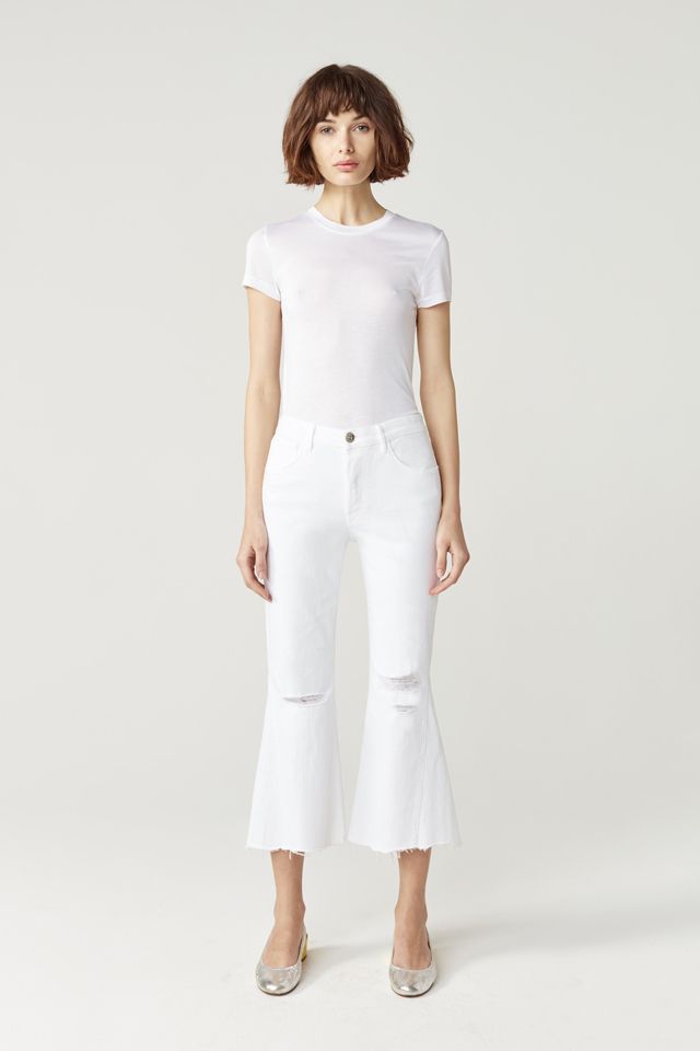 15 white jeans to officially welcome prime white jeans season