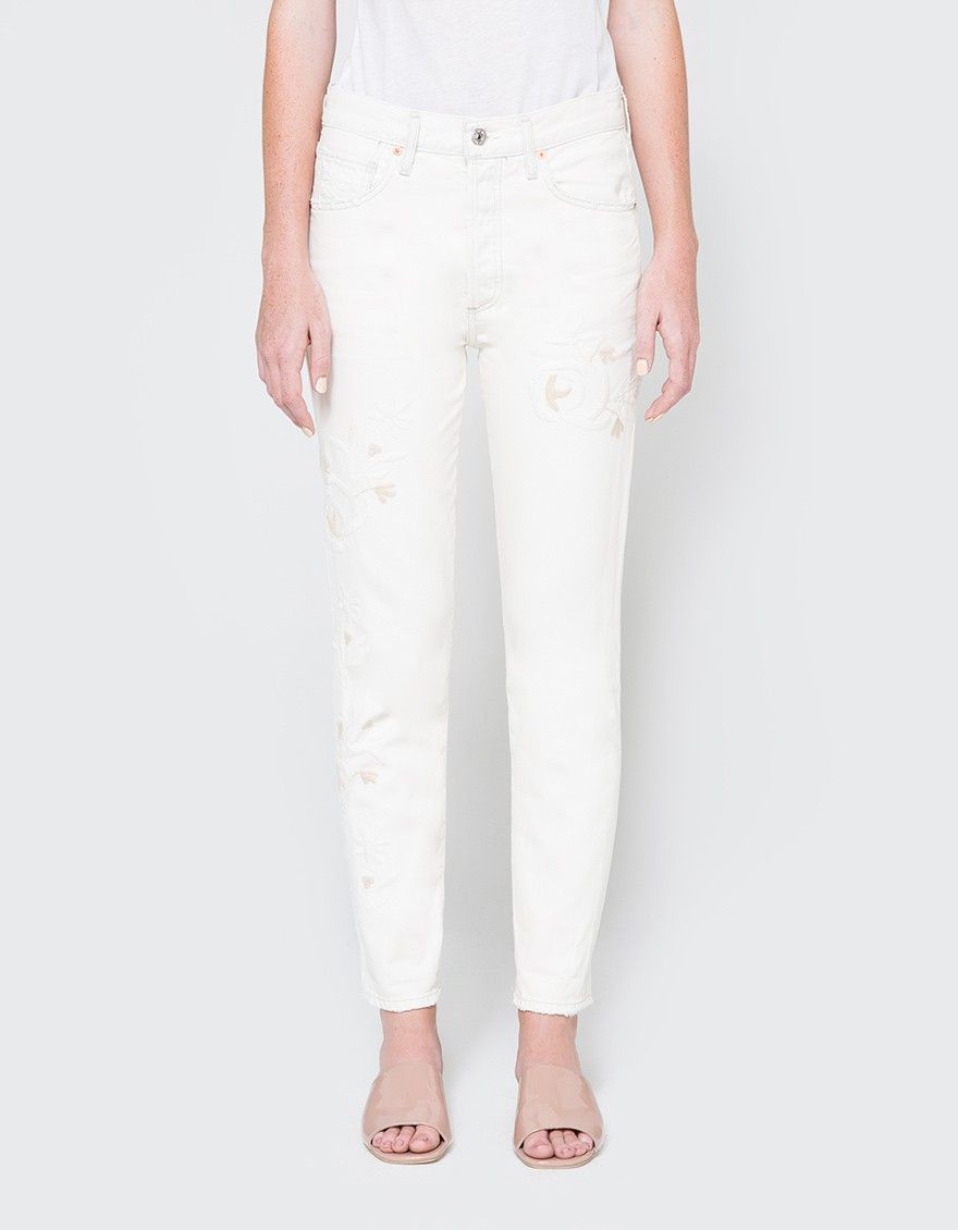 15 white jeans to officially welcome prime white jeans season