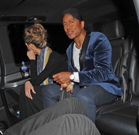 jermaine jackson and his camera-shy date