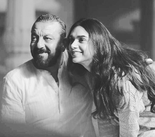 Flashback Friday Aditi Rao Hydari and Sanjay Dutt can't stop smiling on the sets of Bhoomi