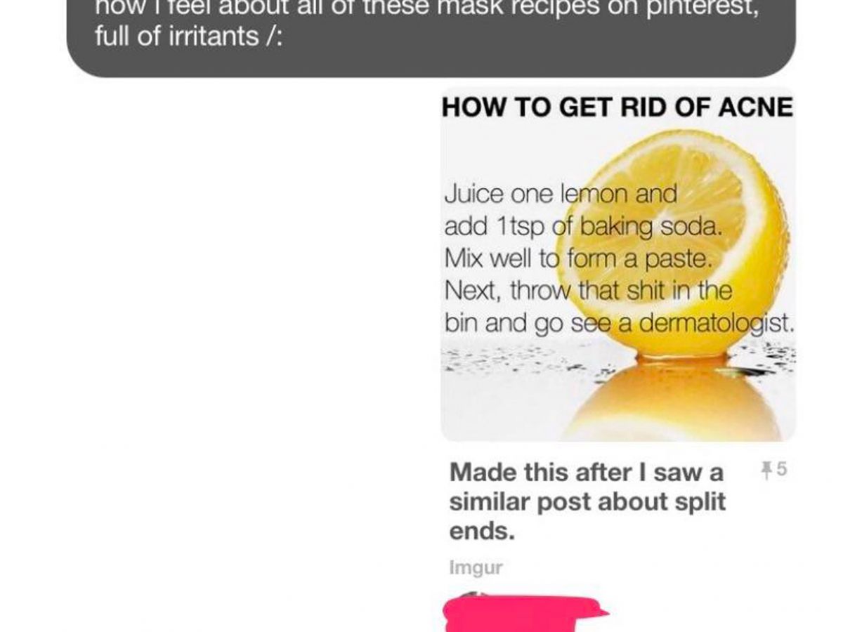 this mom is very worked up about sketchy internet skin-care “hacks”