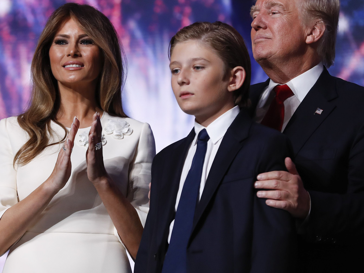 After 5 Months, Melania & Barron Trump Move Into The White House Oye
