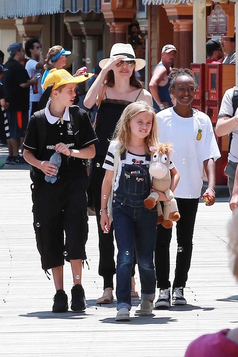 angelina jolie: just another day at disneyland