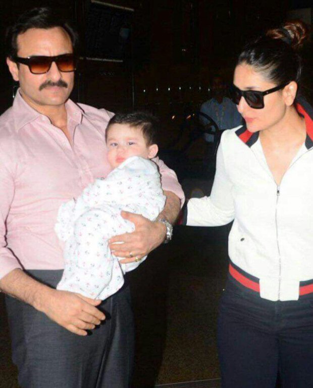 Saif Ali Khan with Kareena Kapoor Khan and Taimur Khan is the cutest thing you will see on the internet today!